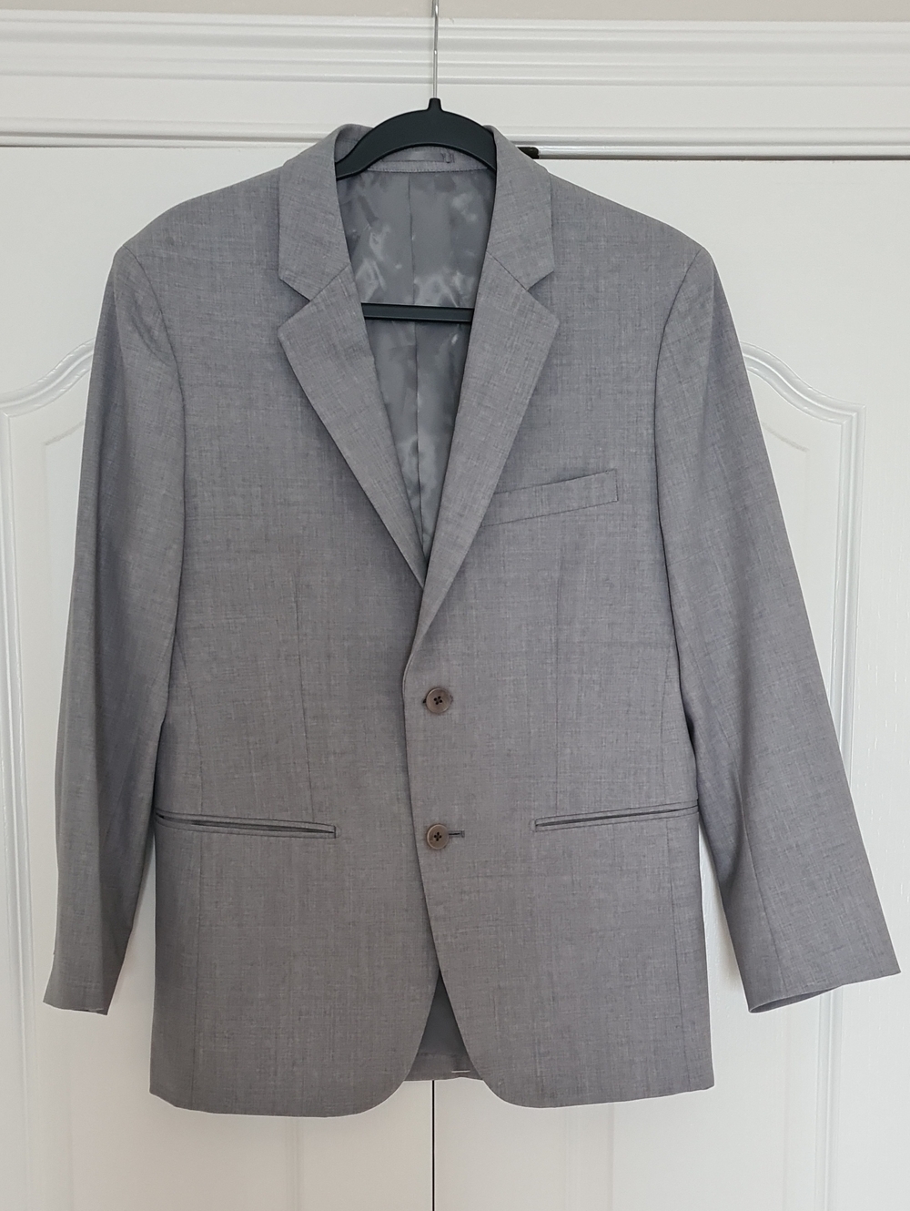 Theory - Light Gray Wool Blend Two-Button Sport Coat